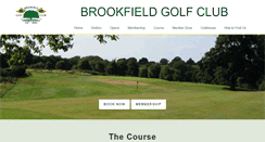 Desktop Screenshot of brookfieldgolfclub.co.uk
